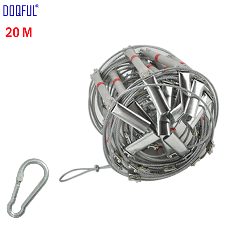Fire Escape Ladder - 66FT Fire Escape Ladder 20M Folding