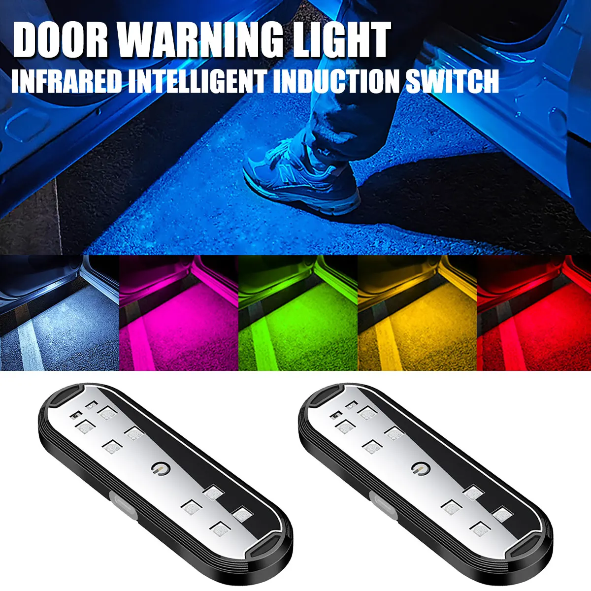 Emergency Exit Sign - Car Door Lights LED Colorful Flashing