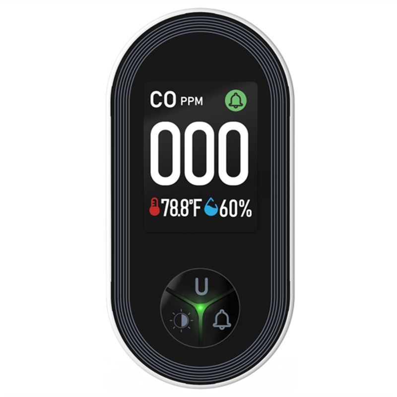 Co Detector Plug - Built-In CO Monitor Alarm Sound Warning