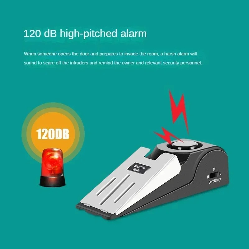 Door Stop Alarm - Portable Door Stop Security Alarm Hotel