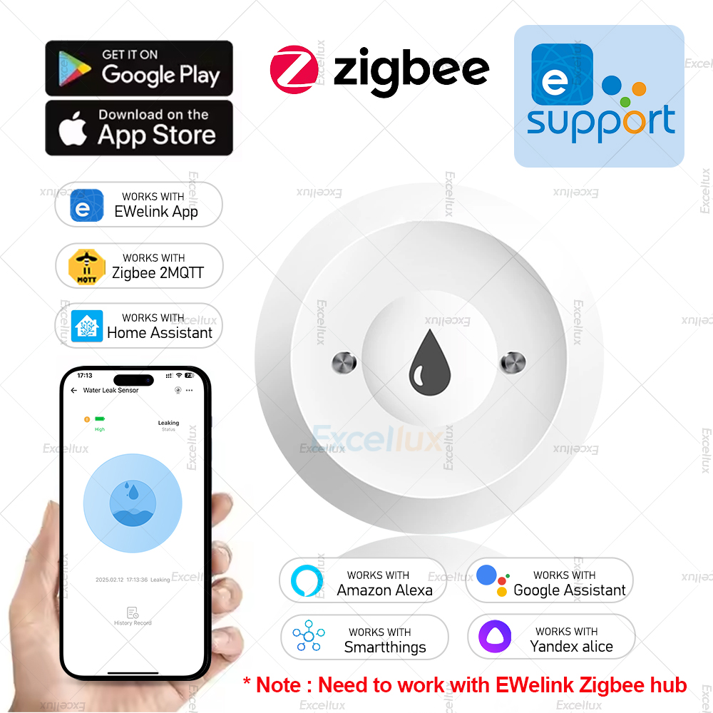 Water Alarm Sensor - Ewelink Zigbee 3.0 Water Sensor Alarm