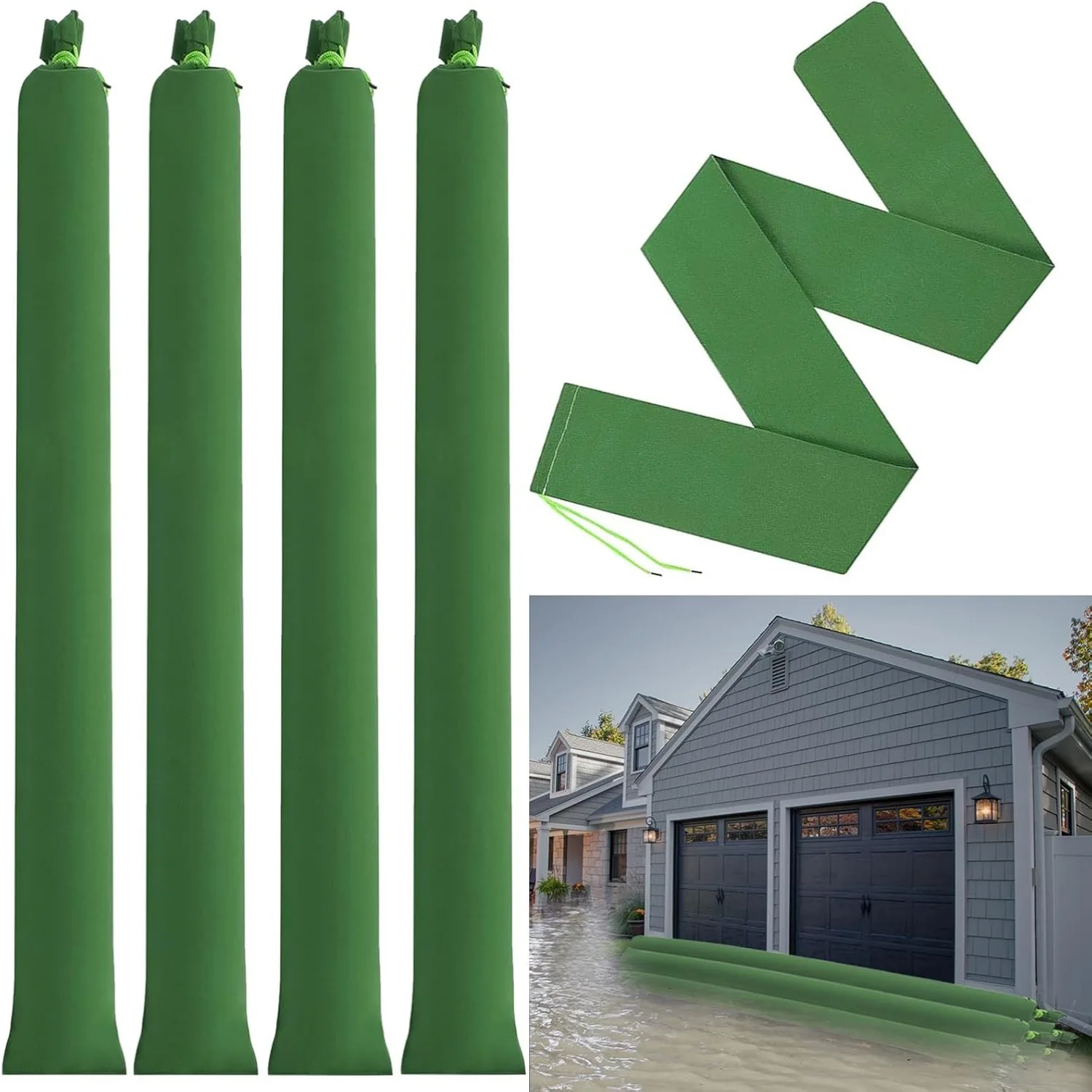 Flood Barrier Bag - 2Pcs Sand Bags Thickened Long Canvas