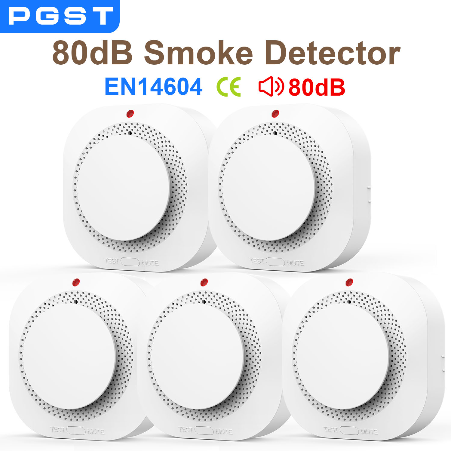 Smoke Detector Interconnected - Independent Smoke Sensor Detector Fire Alarm