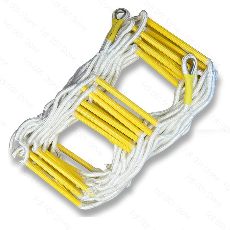 Fire Escape Ladder - 15M Rescue Rope Ladder 3-4th Floor