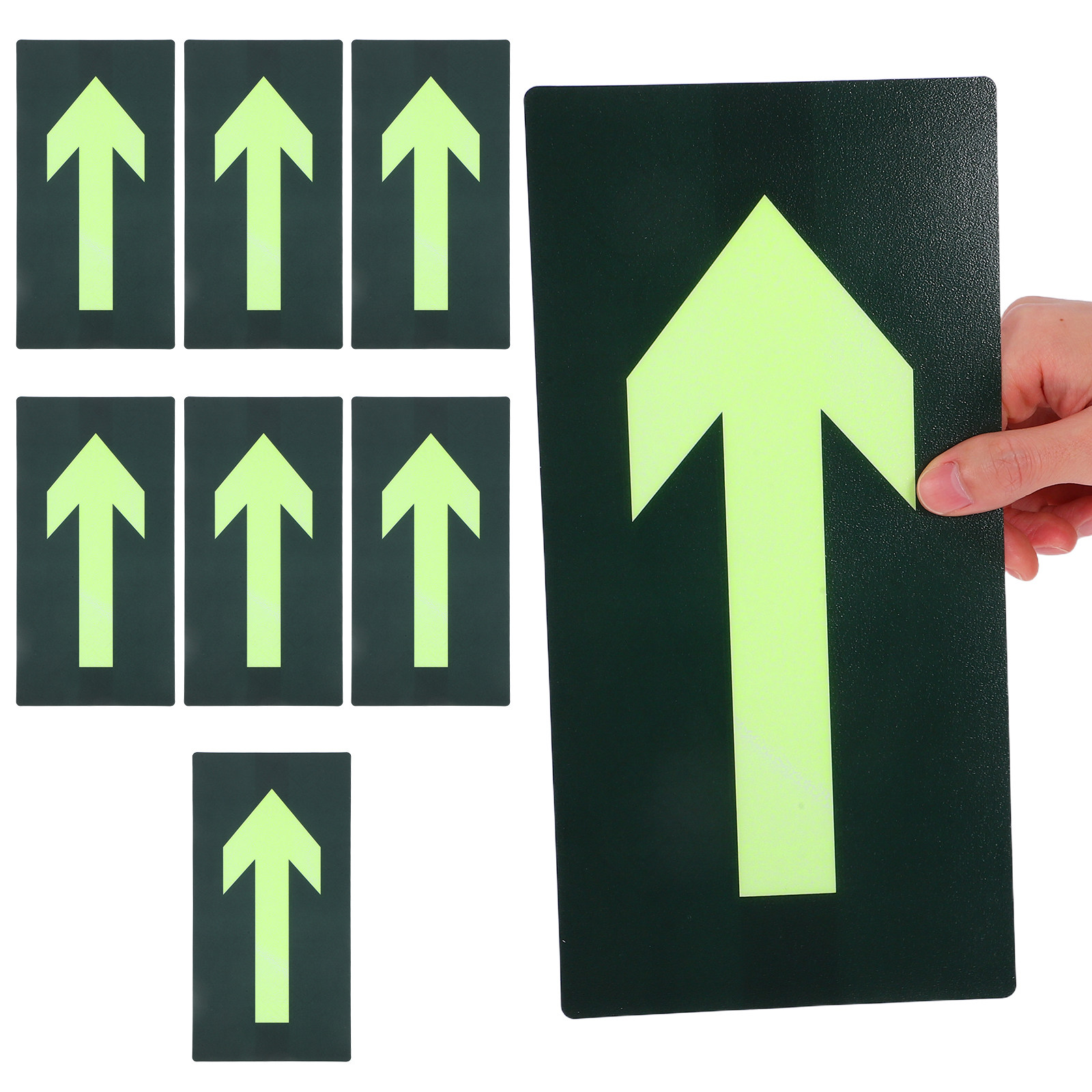 Emergency Exit Sign - 8Pcs Night Vision Exit Direction Stickers