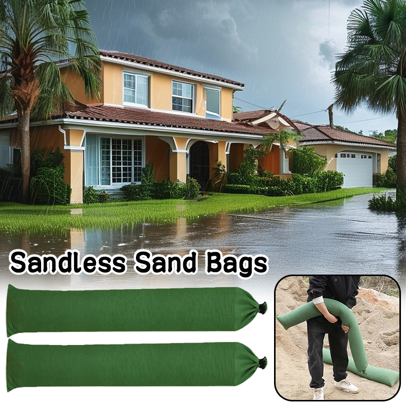 Flood Barrier Bag - 2 Pcs Sandless Sand Bags Anti