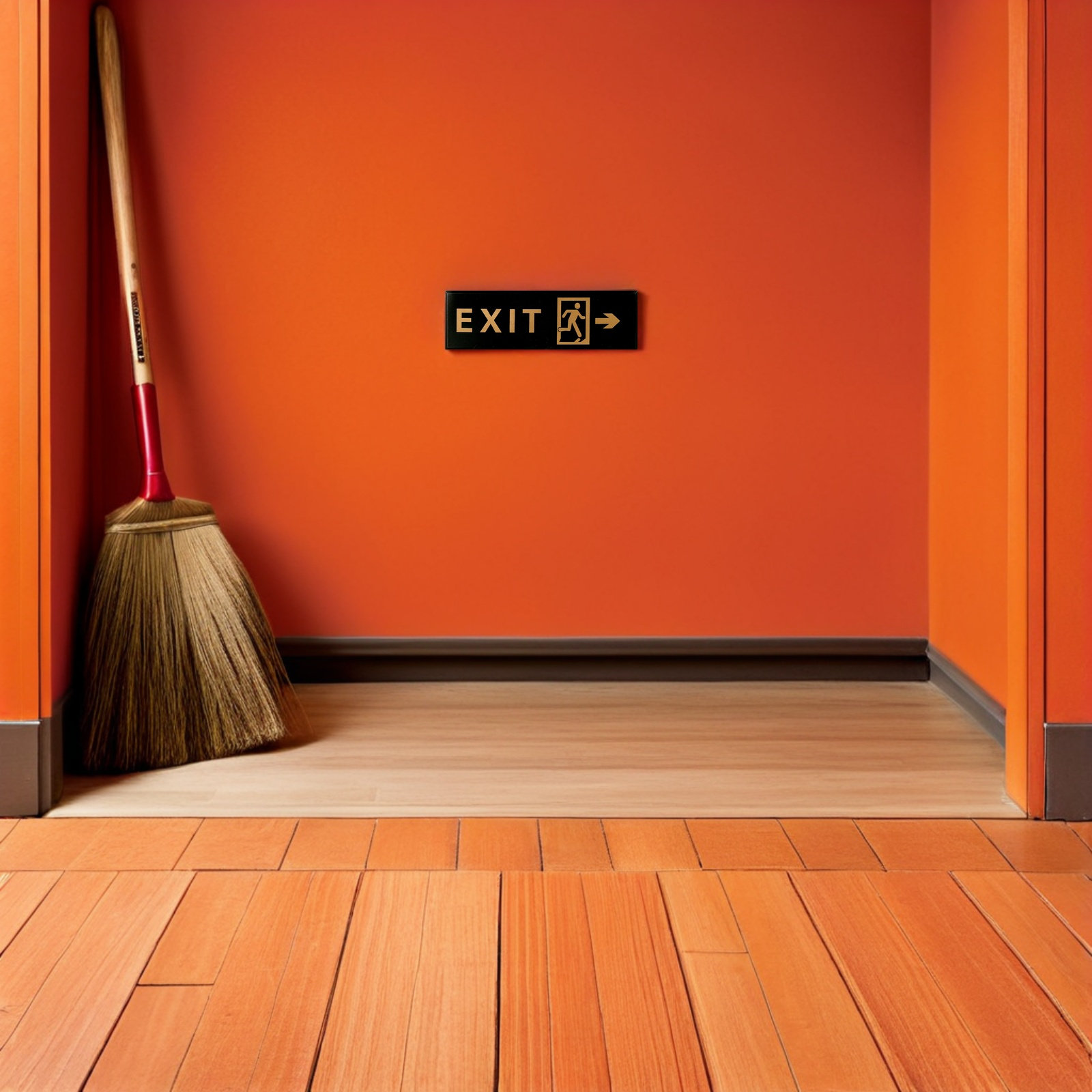 Emergency Exit Sign - 5Pcs Acrylic Exit Sign Self Adhesive