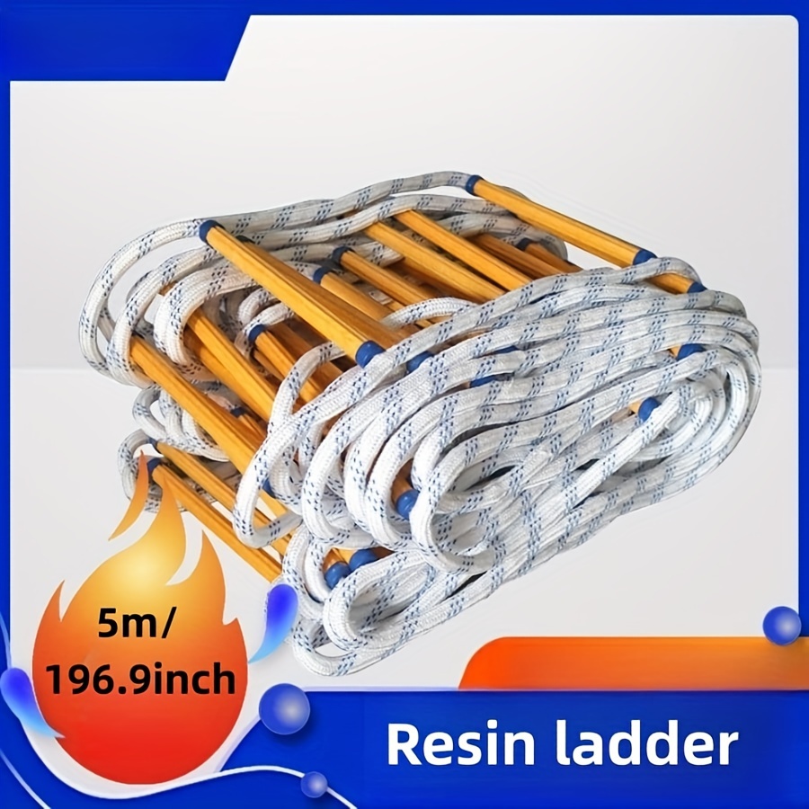 Fire Escape Ladder - 5Meters Fire Escape Ladder Anti-skid Rescue