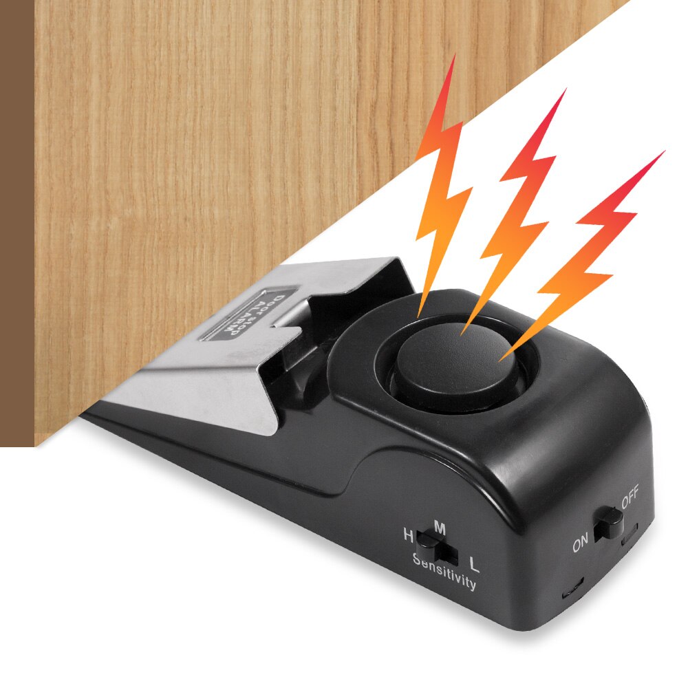 Door Stop Alarm - Wireless Door Stop Alarm System 125dB