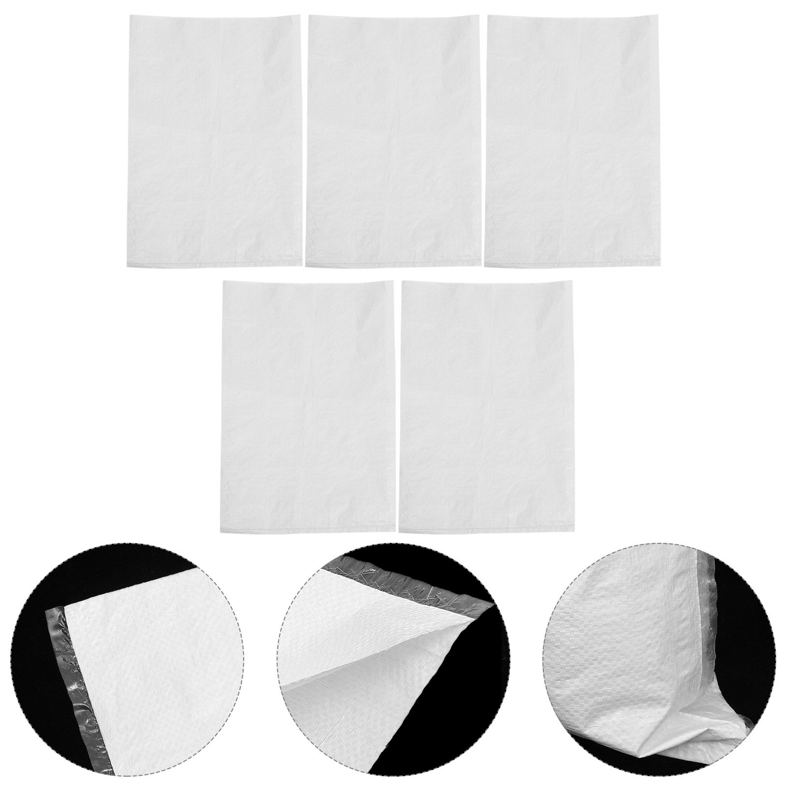 Flood Barrier Bag - 5Pcs Waterproof Woven Sandbags Heavy Duty