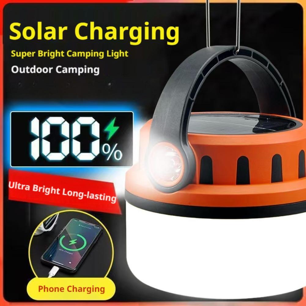 Power Outage Light - Solar Rechargeable Camping Lantern With Hanging