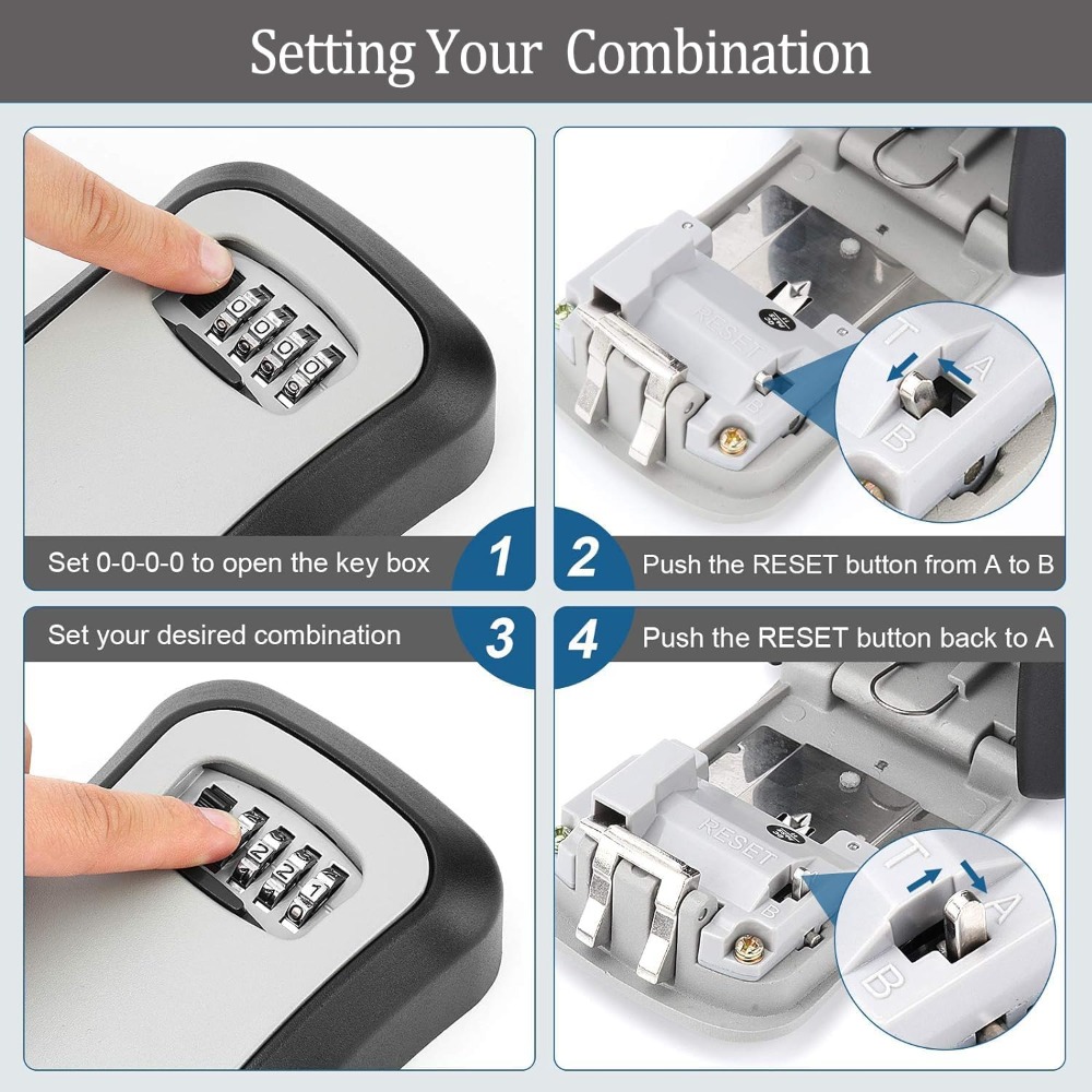 Key Safe Wall Mounted Waterpro - đánh giá và giá Lockbox Key Secure