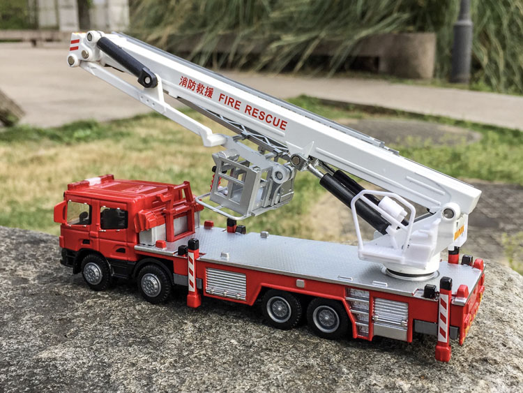 1:50 alloy kỹ thuật phương tiệ - đánh giá và giá Fire Escape Ladder