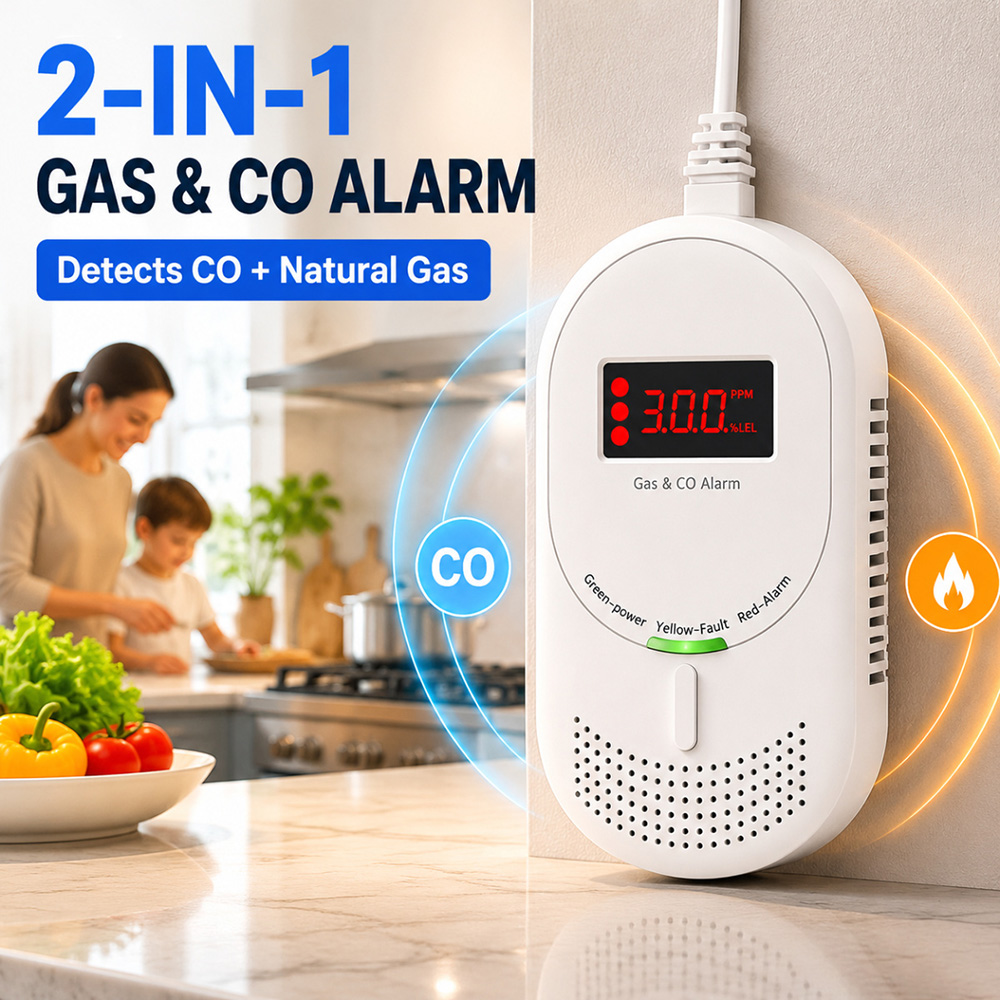 CCEsafety Zigbee Tuya Gas CO D - đánh giá và giá Co Detector Plug