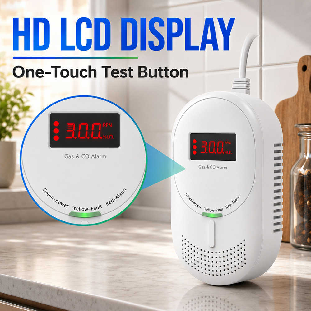 CCEsafety Zigbee Tuya Gas CO D - đánh giá và giá Co Detector Plug