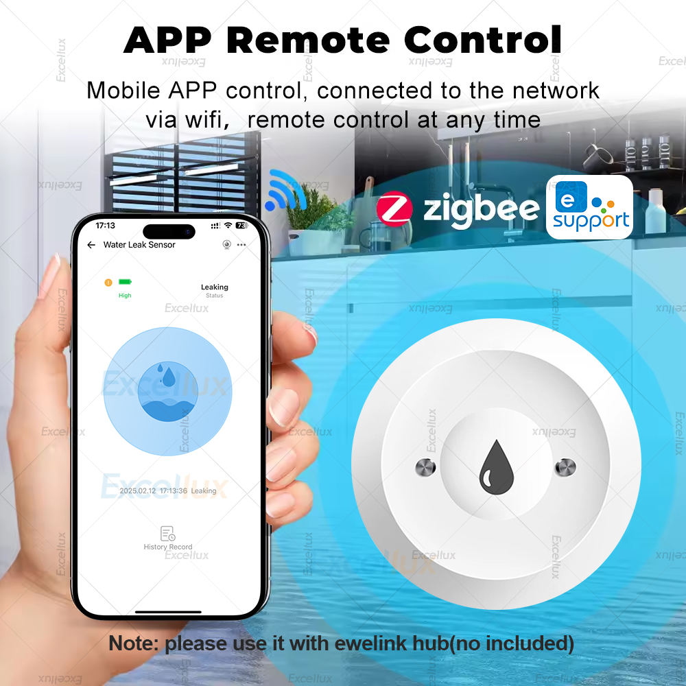 Ewelink Zigbee 3.0 Water Senso - đánh giá và giá Water Alarm Sensor