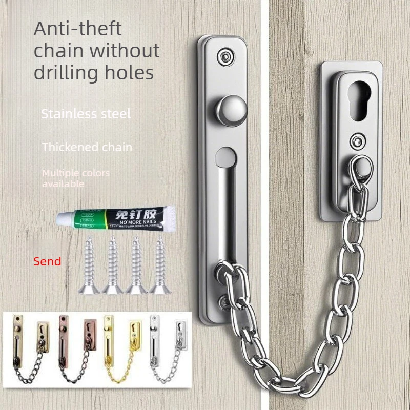 No Drill Stainless Steel Secur - đánh giá và giá Security Chain Door