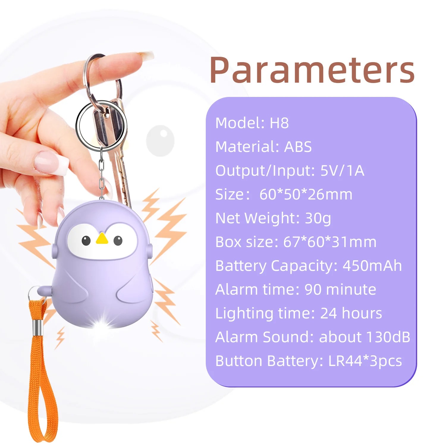 Personal Self Defense 5Pcs Ala - đánh giá và giá Personal Alarm Keychain