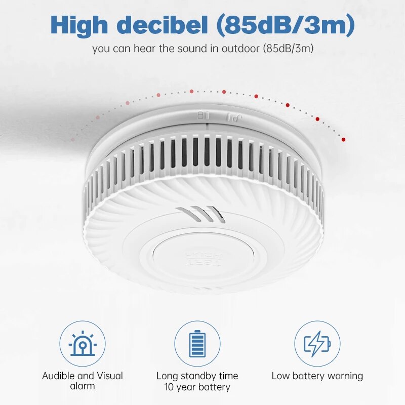 1pc Smoke Detector Warning, In - đánh giá và giá Smoke Detector Interconnected