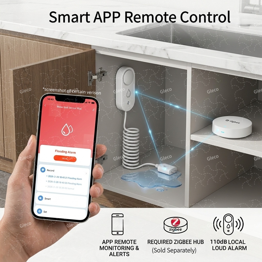 Zigbee Water Leak Sensor Flood - đánh giá và giá Water Alarm Sensor