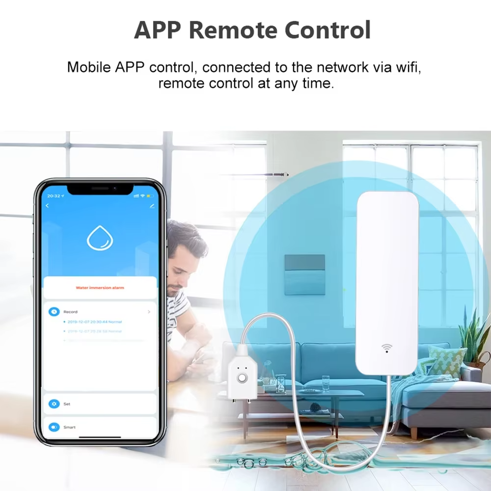 ZigBee WiFi Water Leak Sensor  - đánh giá và giá Water Alarm Sensor