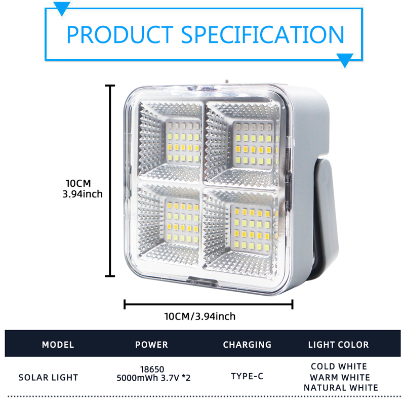 Rechargeable LED Solar Street  - đánh giá và giá Power Outage Light