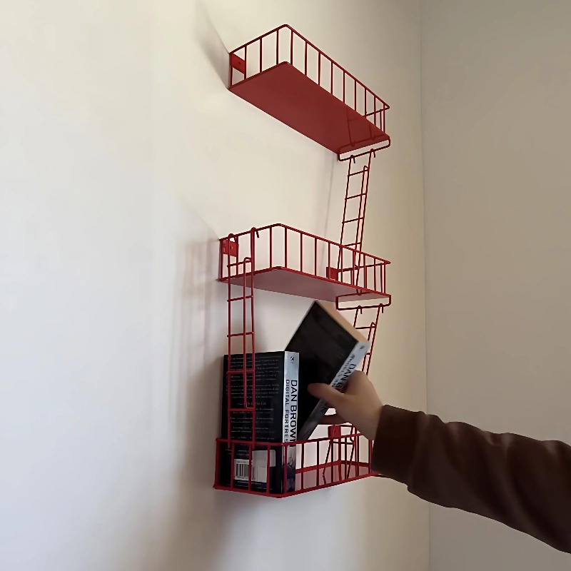 Fire Escape Wall Shelf, 3-Tier - đánh giá và giá Fire Escape Ladder