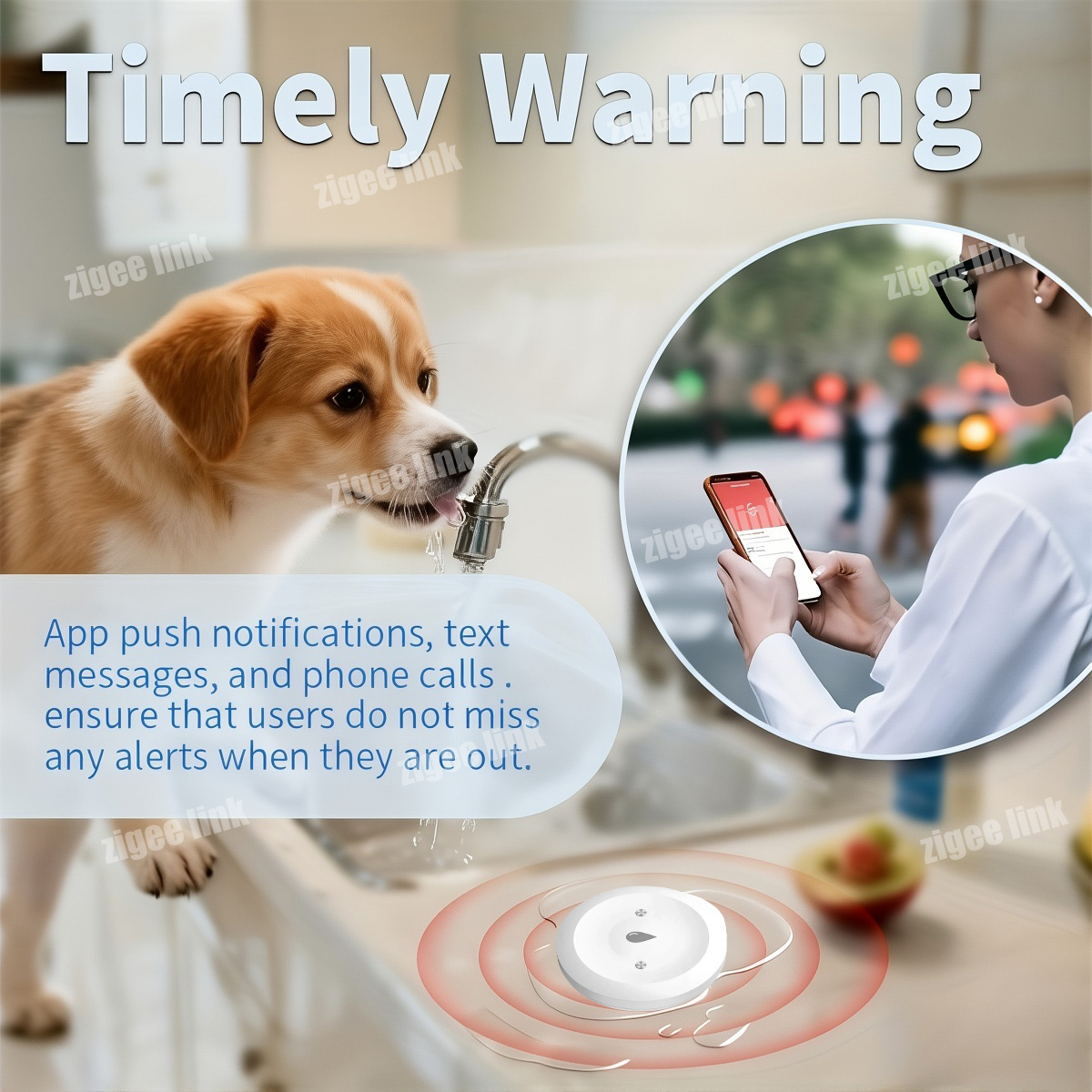 ZigBee 3.0 Water Sensor Smart  - đánh giá và giá Water Alarm Sensor
