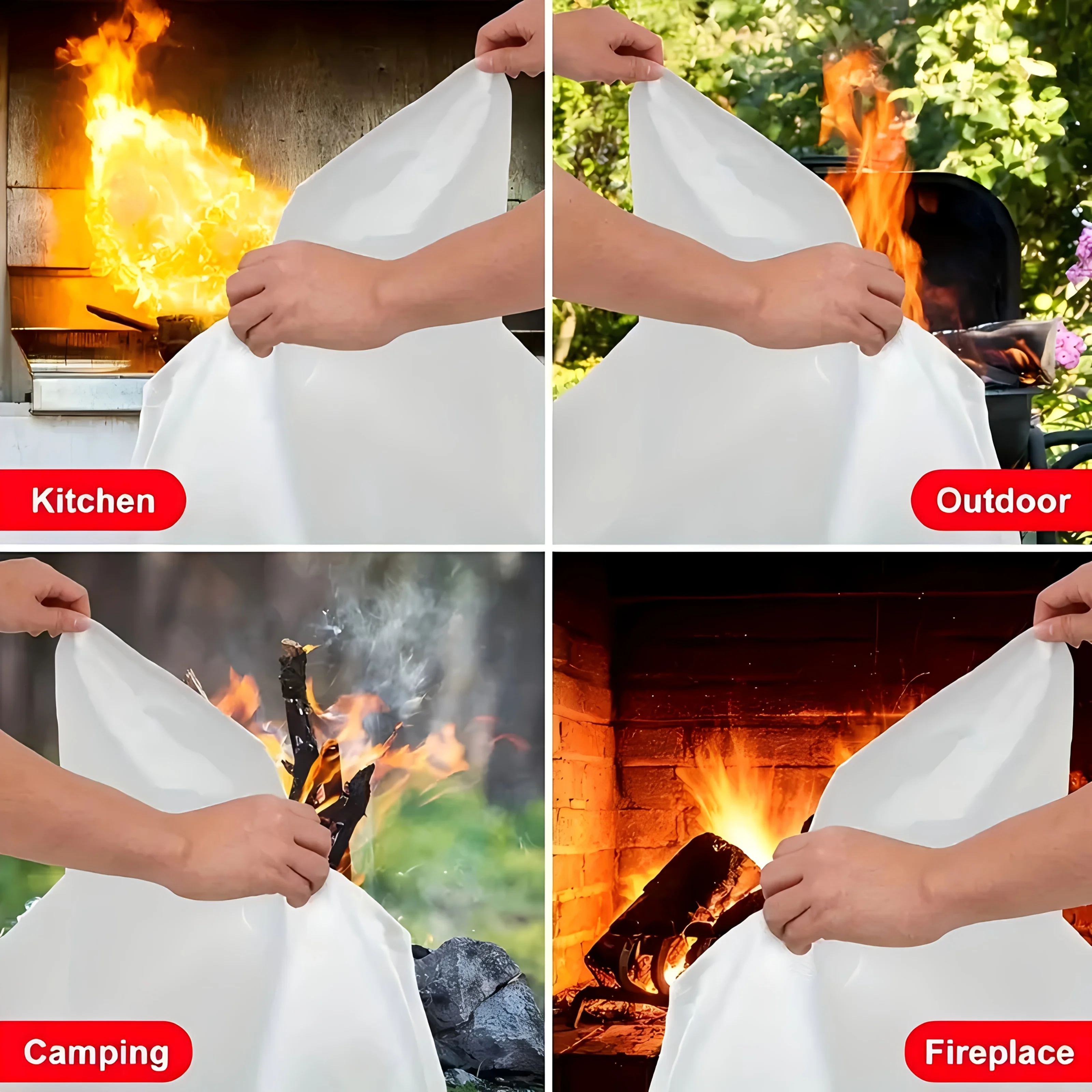 Fiberglass Fire Blanket Emerge - đánh giá và giá Fire Blanket Kitchen