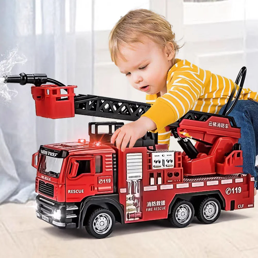 1/32 Fire Engine Car Toy Model - đánh giá và giá Fire Escape Ladder