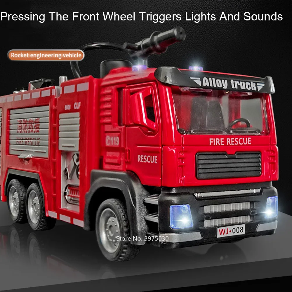 1/32 Fire Engine Car Toy Model - đánh giá và giá Fire Escape Ladder