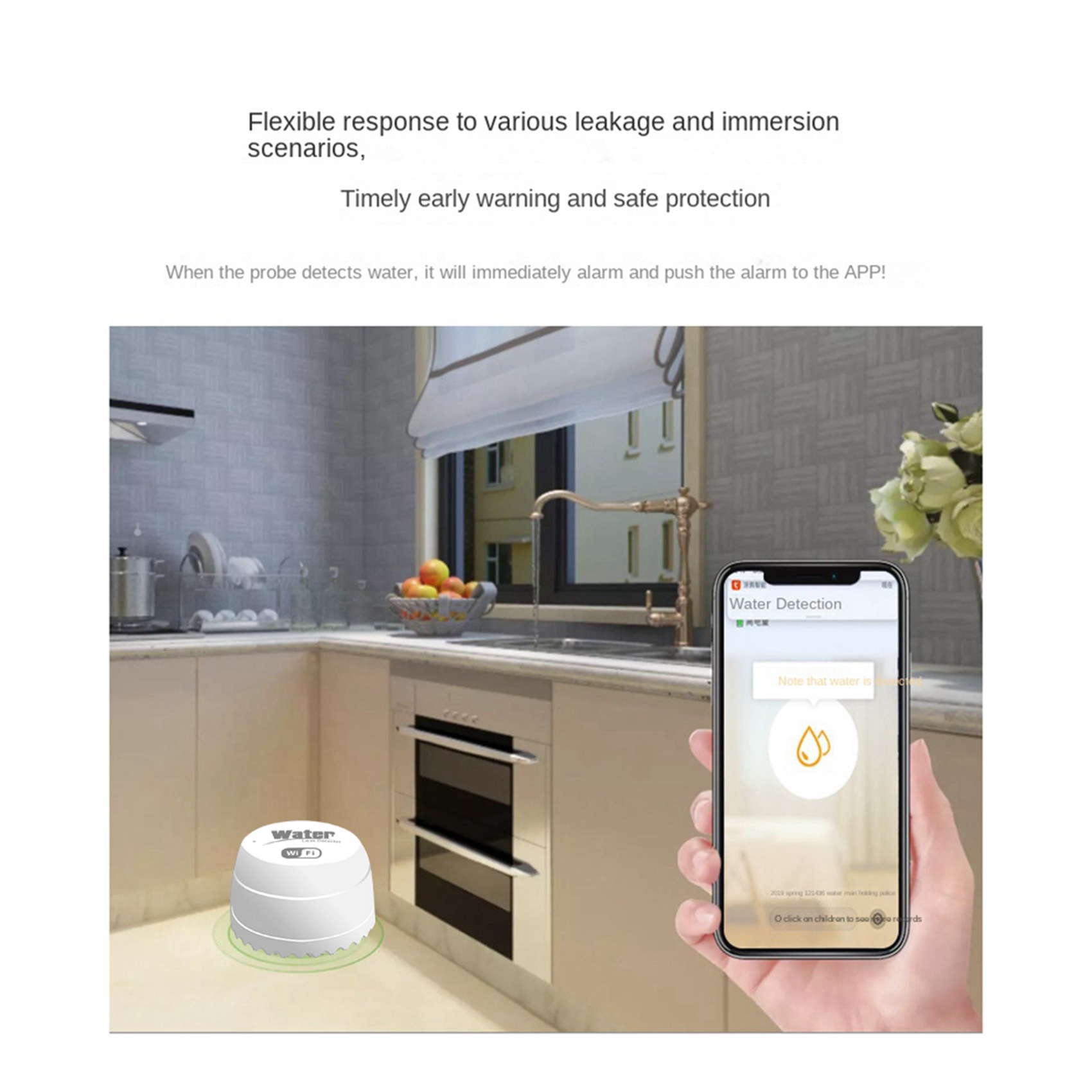 ABKW-3X Wifi Crow Smart Water  - đánh giá và giá Water Alarm Sensor