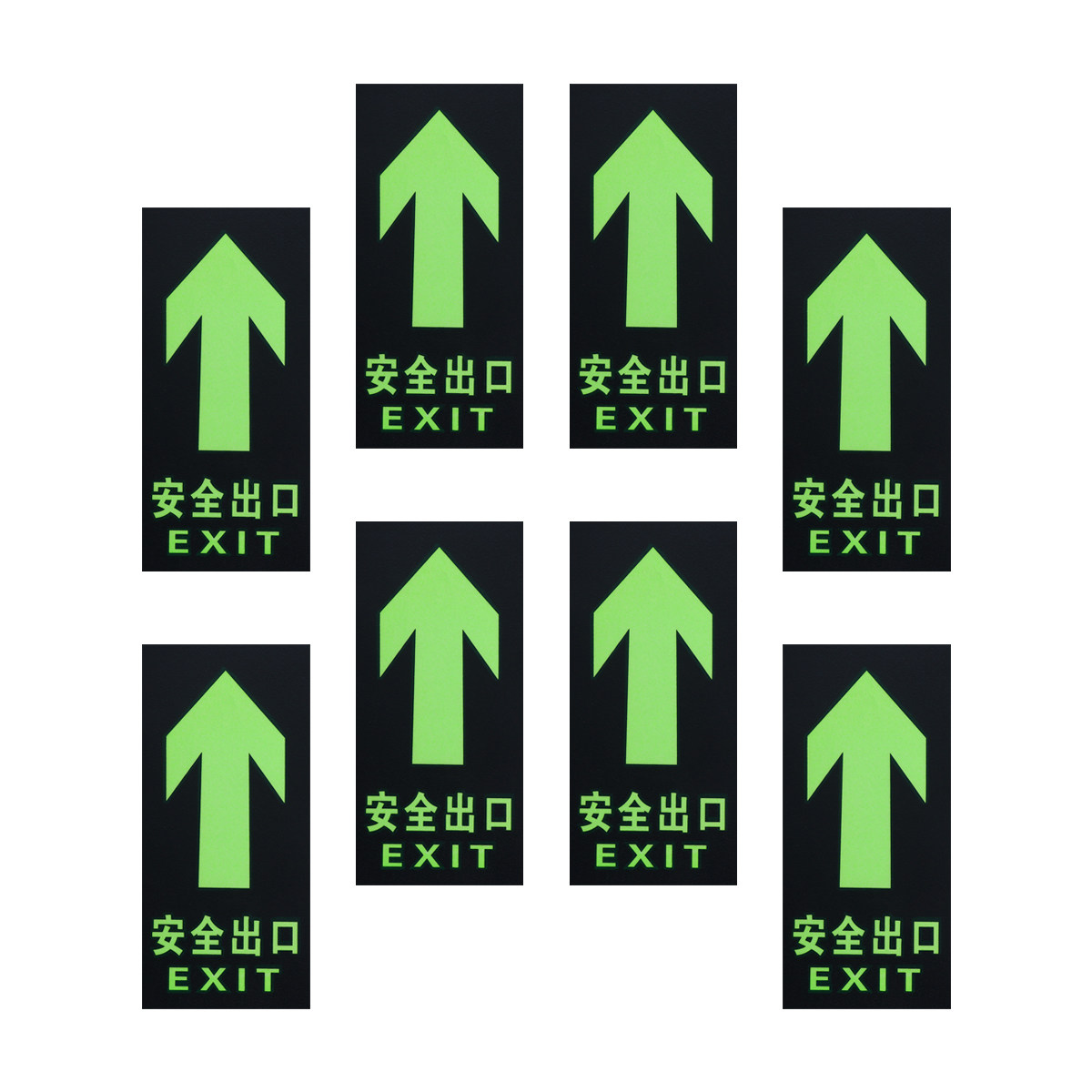 8Pcs Safety Exit Sign Luminous - đánh giá và giá Emergency Exit Sign