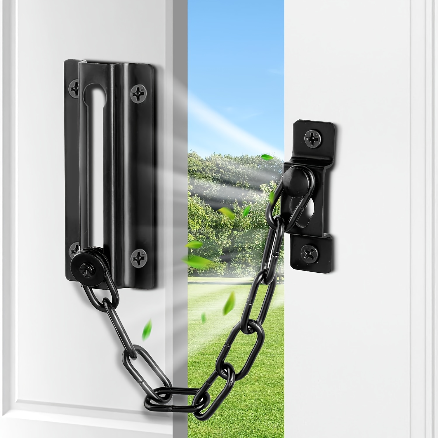 2 Pack Door Chain Lock Black,  - đánh giá và giá Security Chain Door