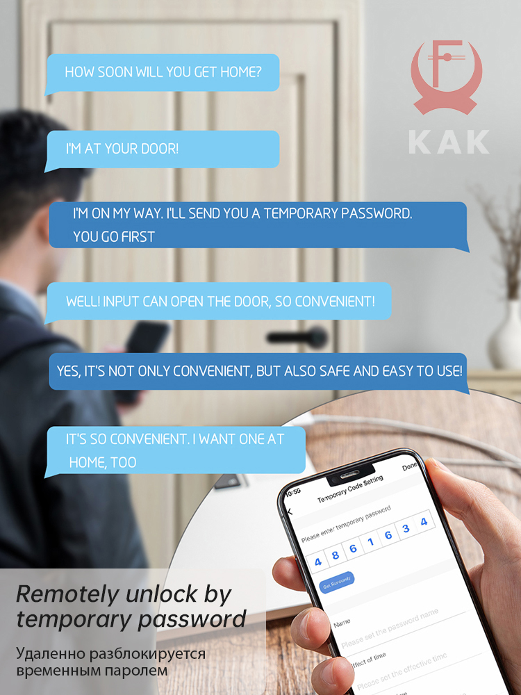 KAK Smart Fingerprint Door Loc - đánh giá và giá Security Chain Door