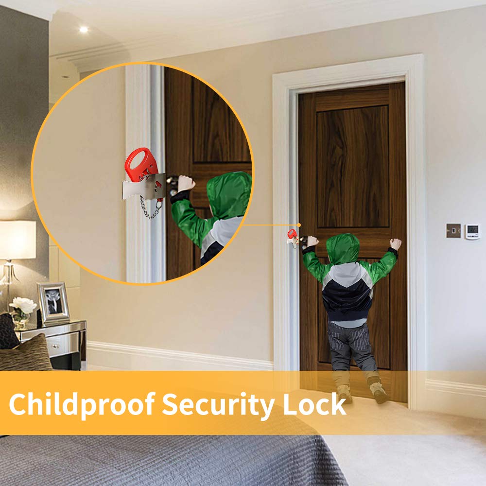 Kaku Di Động Cửa Móc Khóa Chốn - đánh giá và giá Security Chain Door