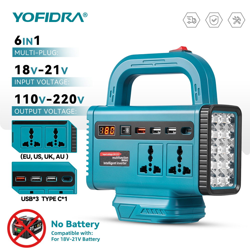 YOFIDRA 220V Portable Power In - đánh giá và giá Power Outage Light