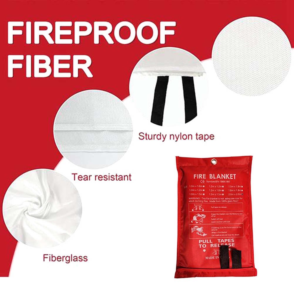 AED2-Emergency Fire Blanket, F - đánh giá và giá Fire Blanket Kitchen