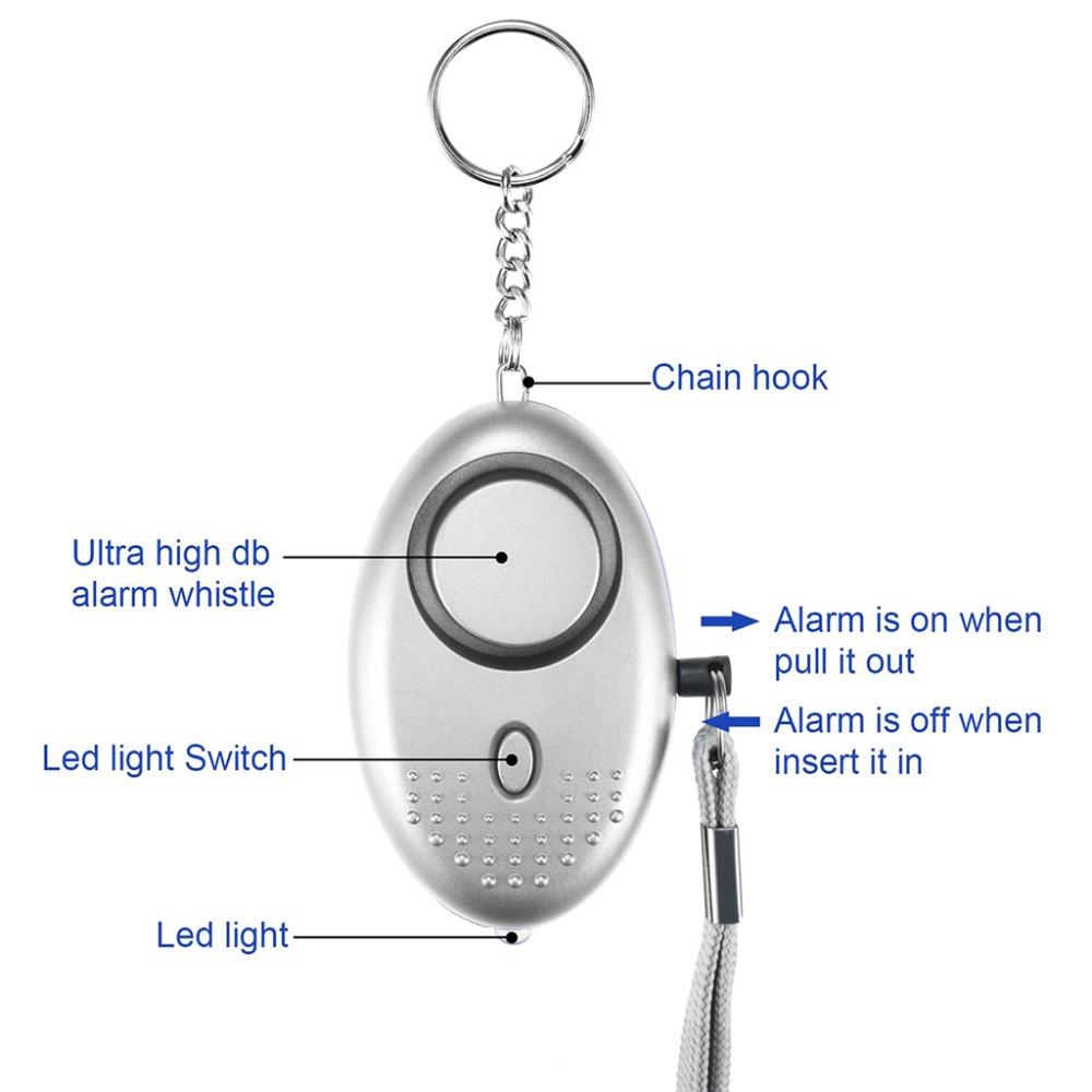 130dB Tự Vệ Báo Động Chống Sói - đánh giá và giá Personal Alarm Keychain