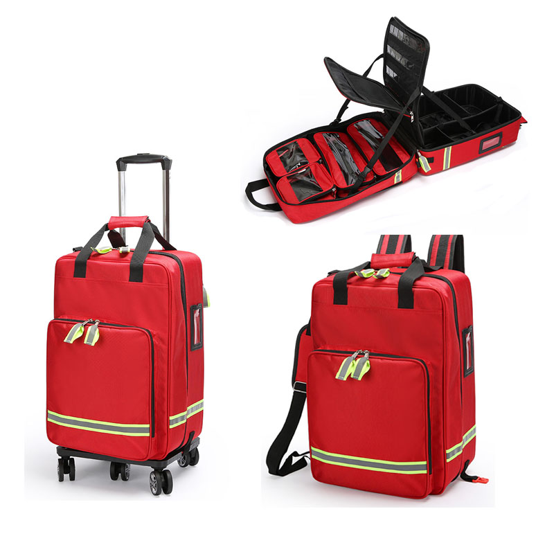 Large Capacity Empty Trolley F - đánh giá và giá First Aid Bag Kit