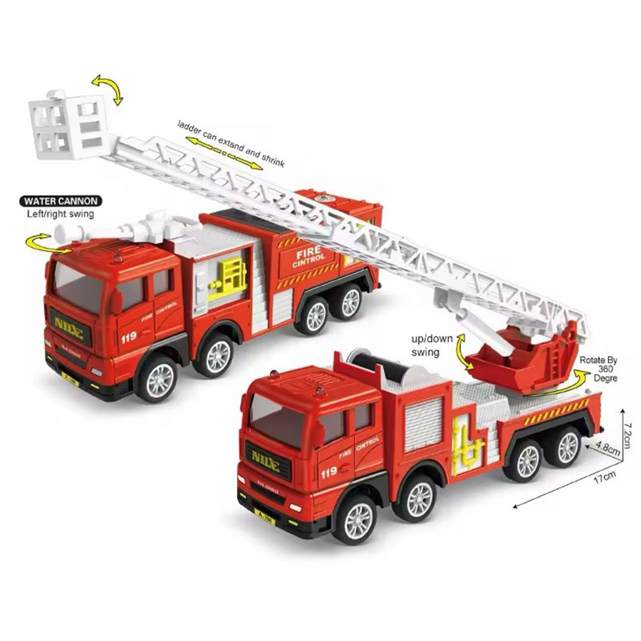1pc-Alloy Fire Truck 1:32 Simu - đánh giá và giá Fire Escape Ladder