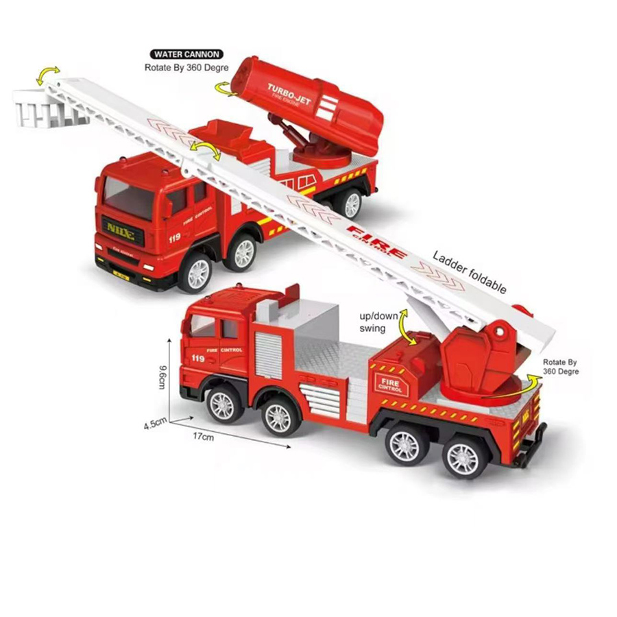 1pc-Alloy Fire Truck 1:32 Simu - đánh giá và giá Fire Escape Ladder