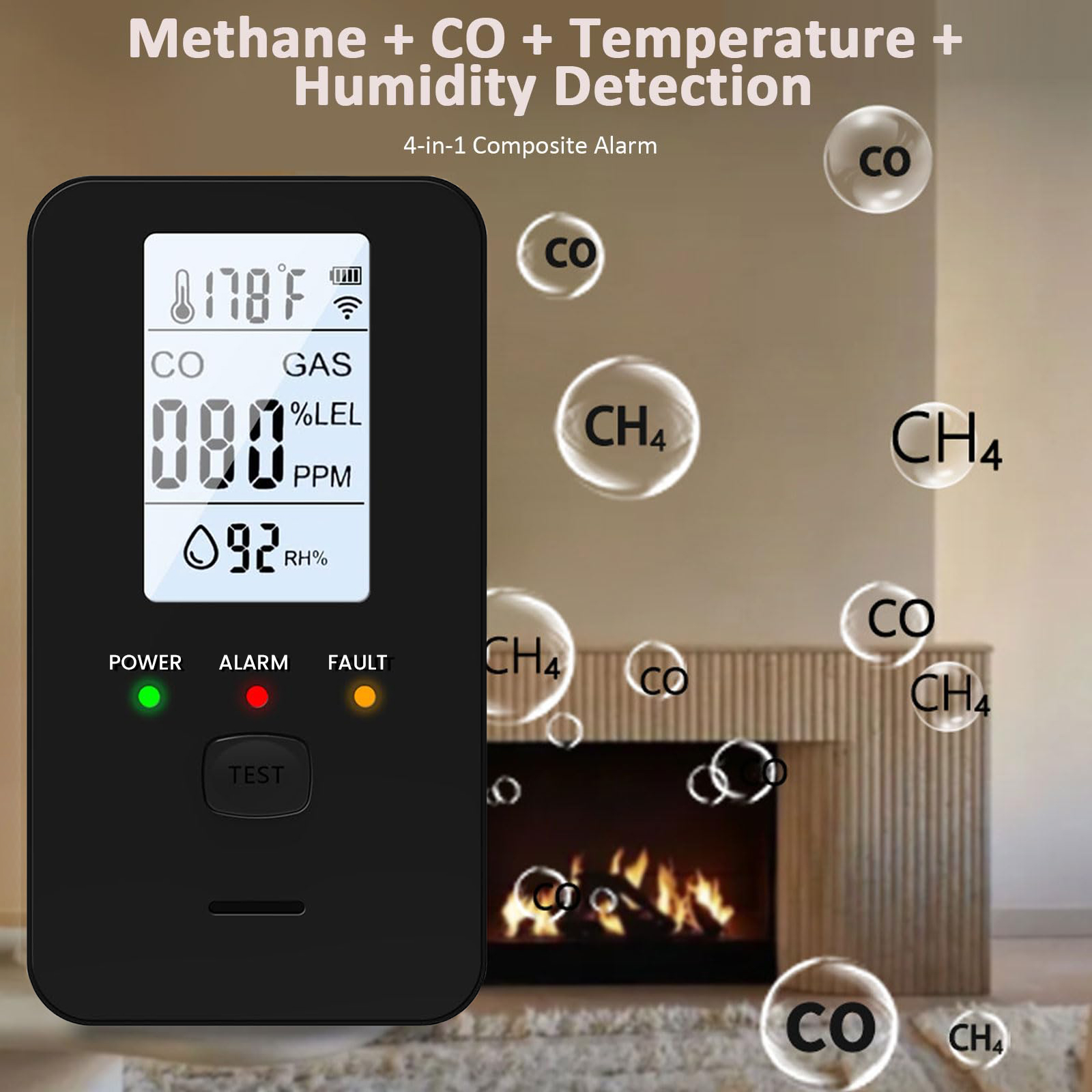4-in-1 Gas & Carbon Monoxide D - đánh giá và giá Co Detector Plug