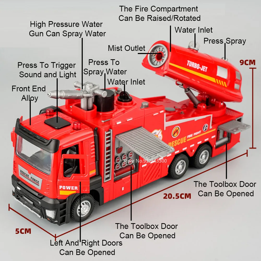 1:32 Scale Water Spray Fire Tr - đánh giá và giá Fire Escape Ladder