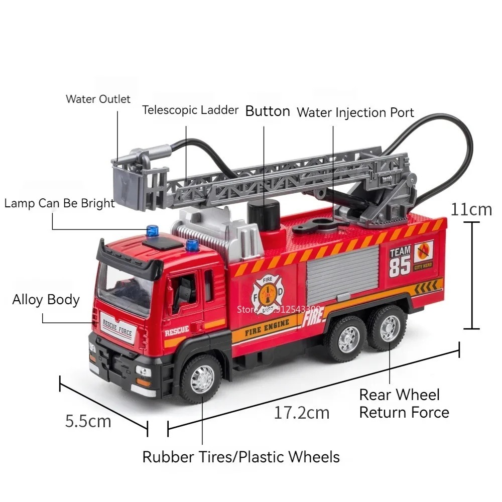 1:32 Scale Water Spray Fire Tr - đánh giá và giá Fire Escape Ladder